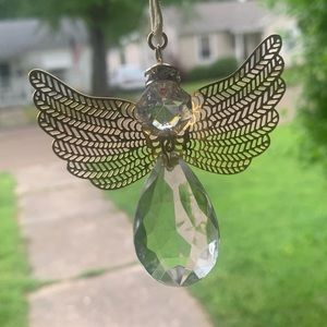 Antique Crystal chandelier angels